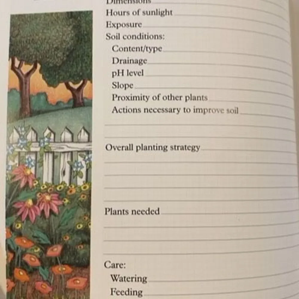 Mary Engelbreit Gardeners Journal 9x8” Vintage Excellent Condition